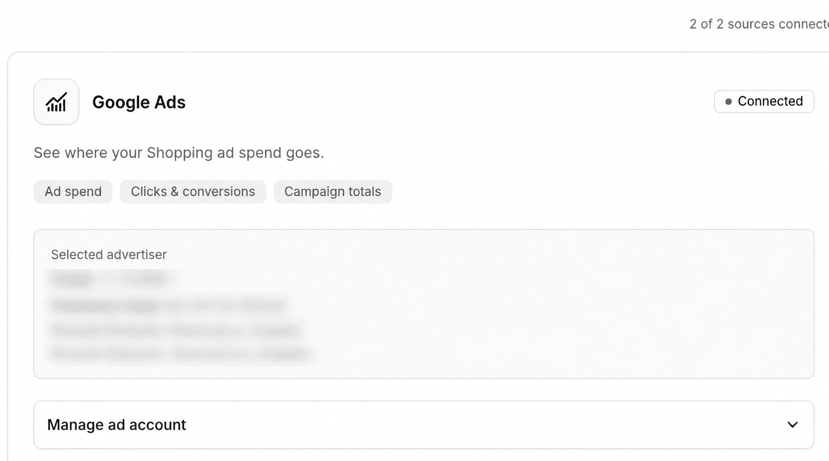 Connect Google Ads in GMCMax